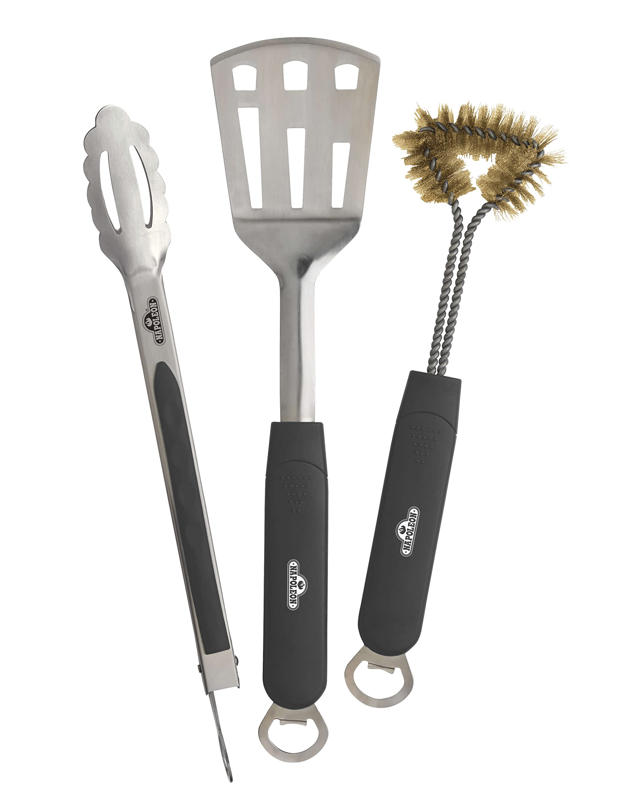 Amazon.com : Napoleon 3 Piece Stainless Steel BBQ Toolset 70024